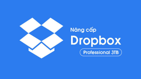 Nâng cấp Dropbox Professional (3TB) - 1 Năm