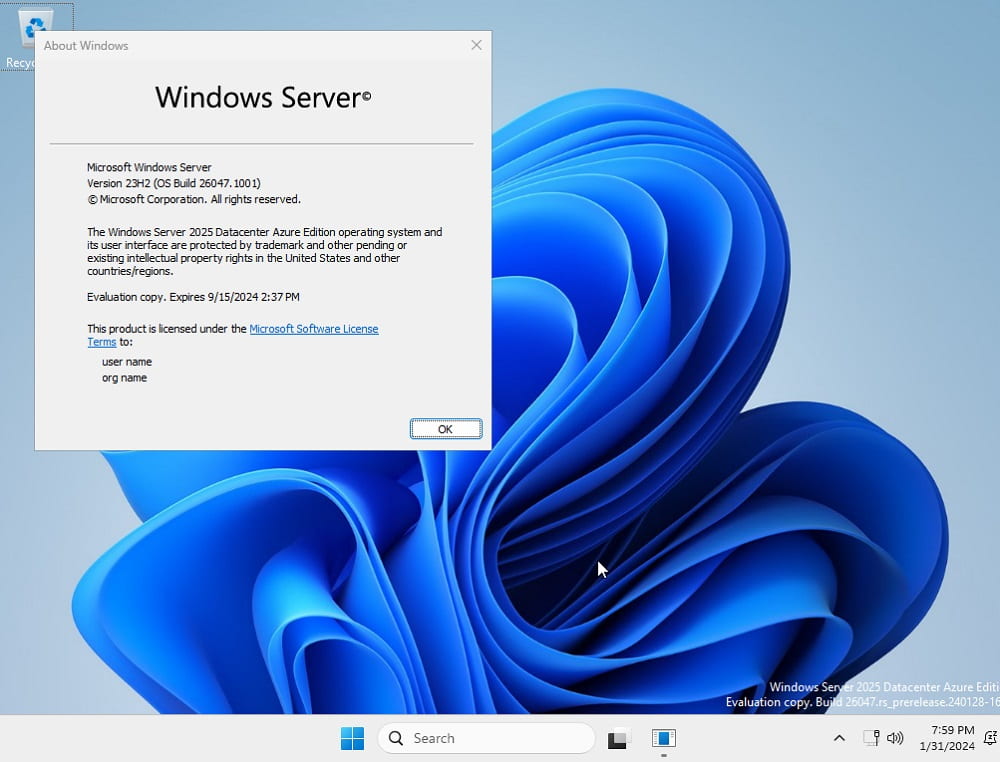 Windows Server 2025 Datacenter